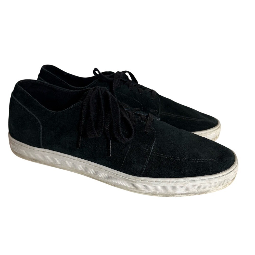 Sorel Mens Caribou Waterproof Low Sneaker Black Suede Lace Up Shoes Size 12